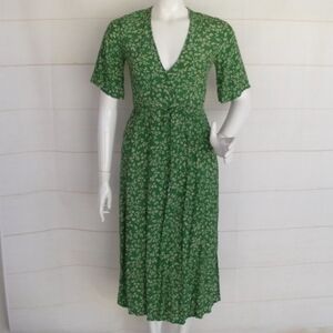Faithful the Brand Green Floral Dress